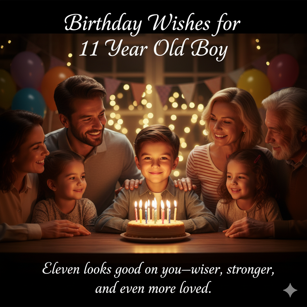 Birthday Wishes for 11 Year Old Boy