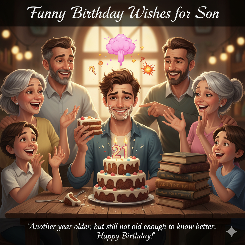 Funny Birthday Wishes for Son