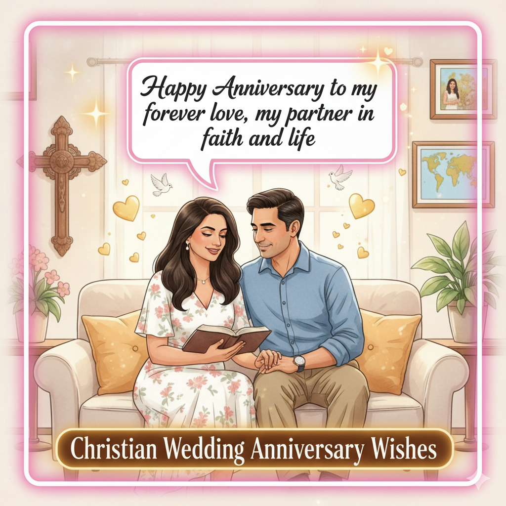 Christian Wedding Anniversary Wishes
