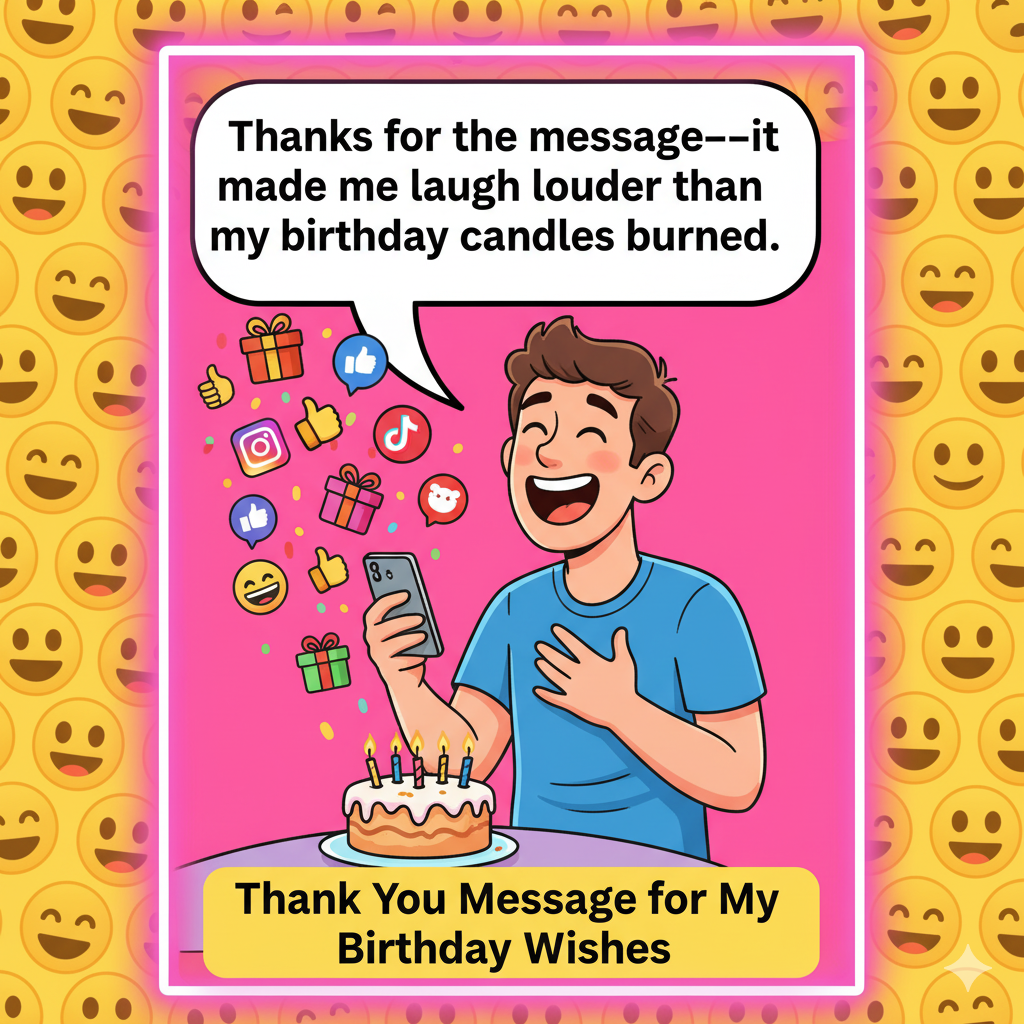 Thank You Message for My Birthday Wishes 