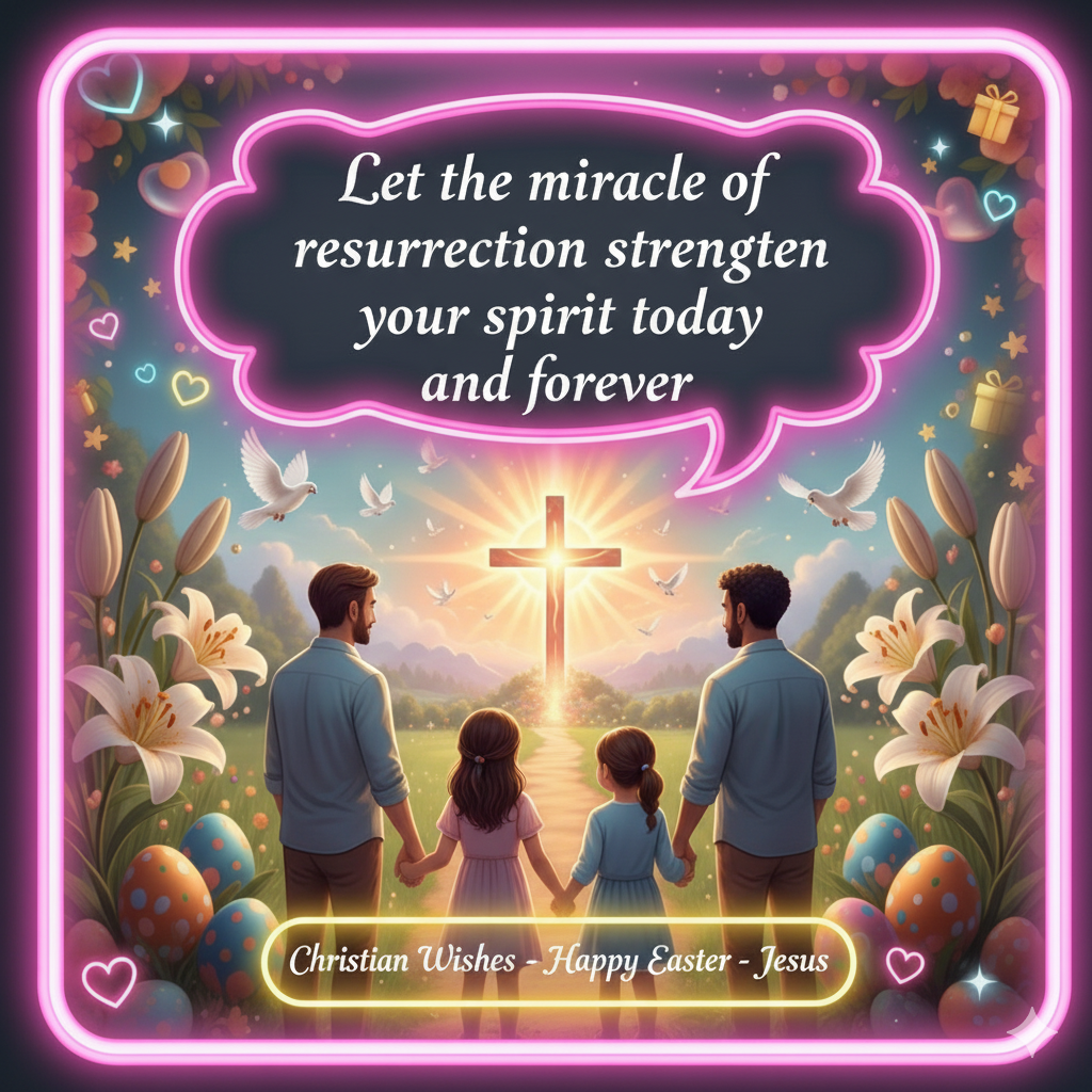 Christian Wishes Happy Easter Jesus