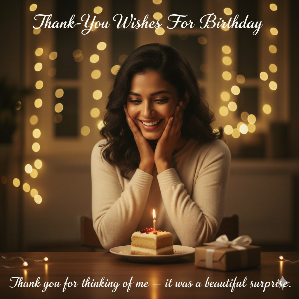 Thank You Wishes for Birthday