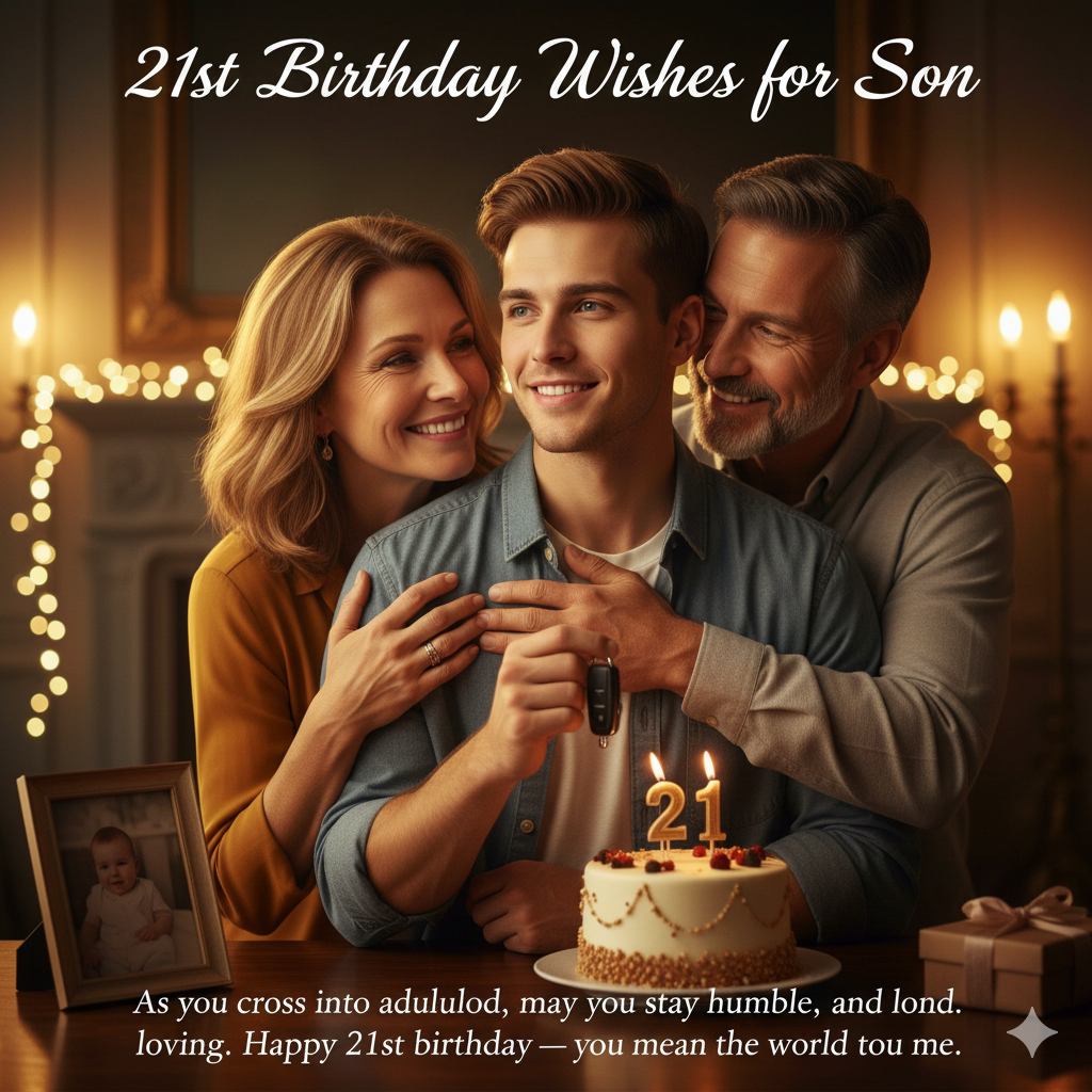 21st Birthday Wishes for Son