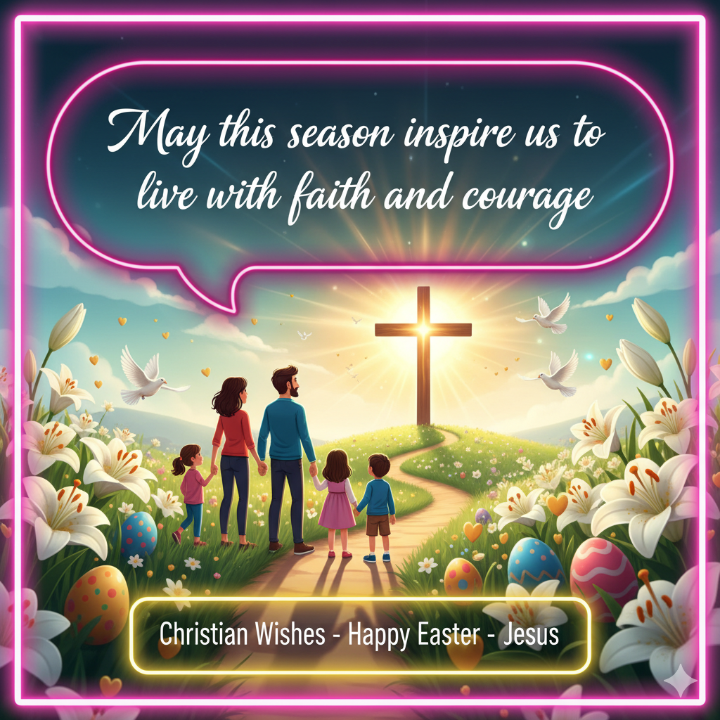 Christian Wishes Happy Easter Jesus