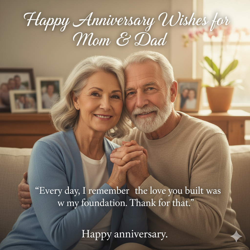  Happy Anniversary Wishes for Mom Dad