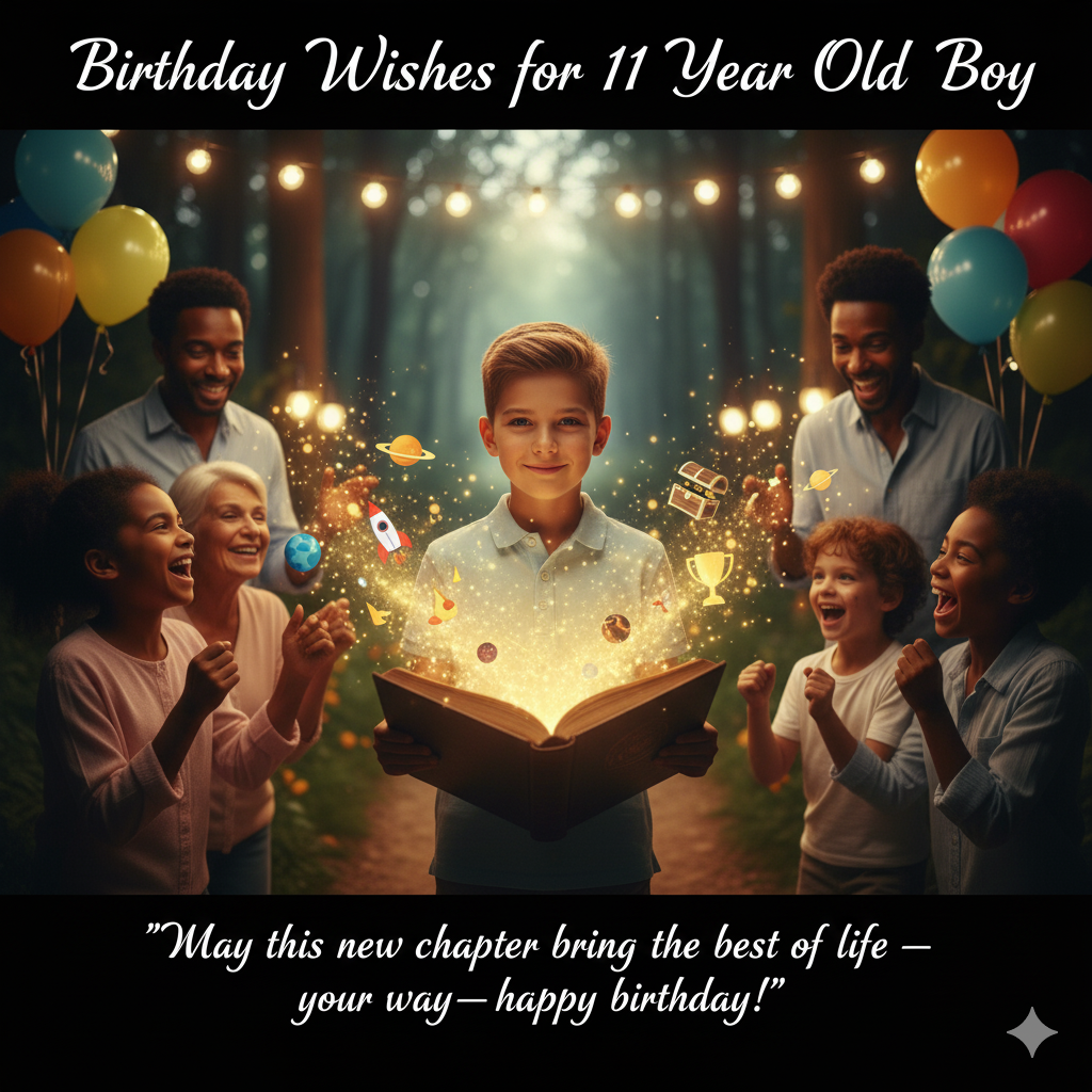 Birthday Wishes for 11 Year Old Boy 