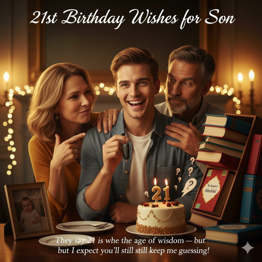 21st Birthday Wishes for Son 