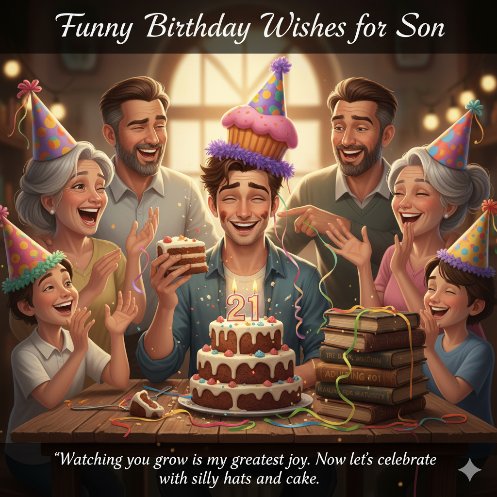 Funny Birthday Wishes for Son 