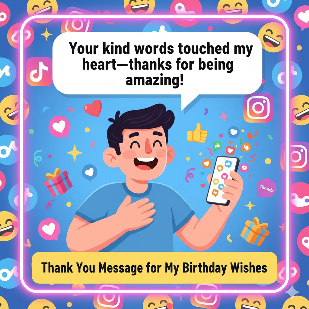 Thank You Message for My Birthday Wishes