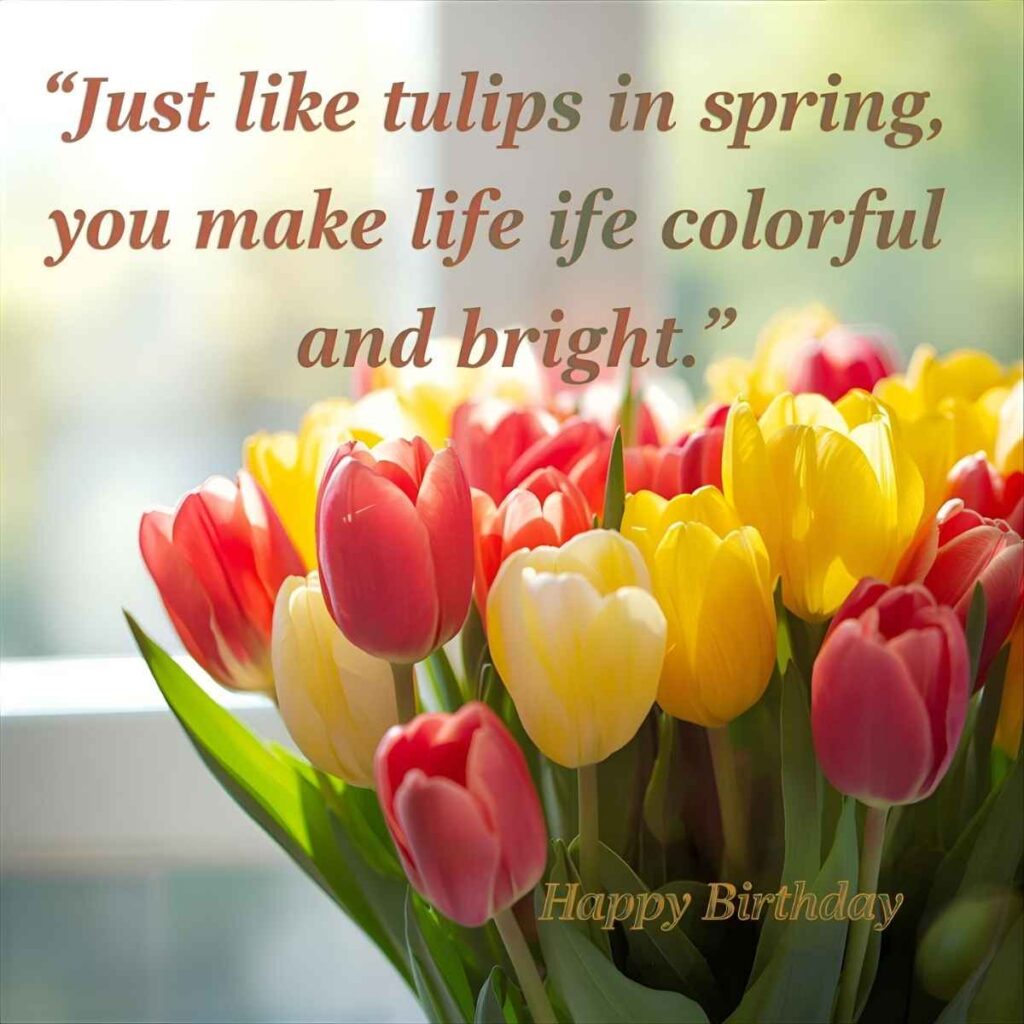 Birthday Wishes with Flowers Images