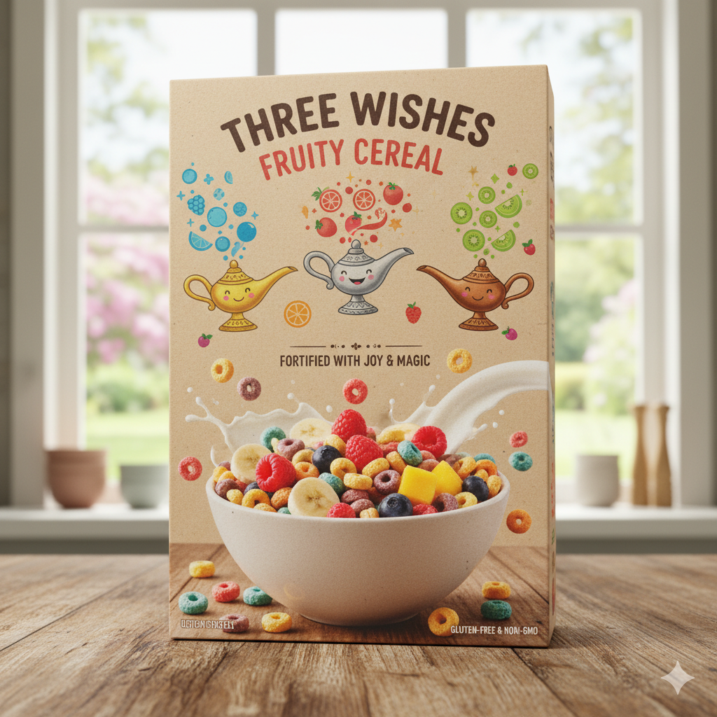 three wishes fruity cereal