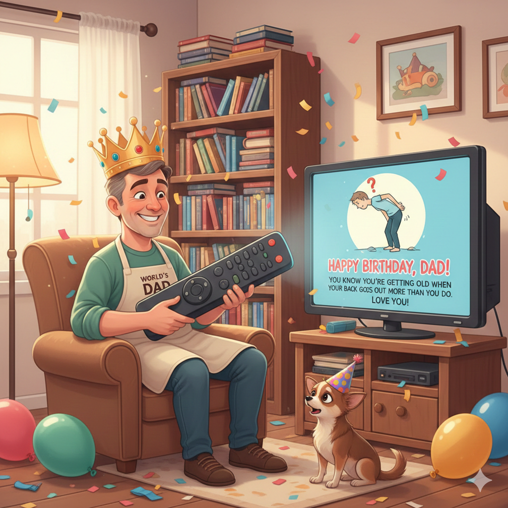 funny birthday wishes for dad