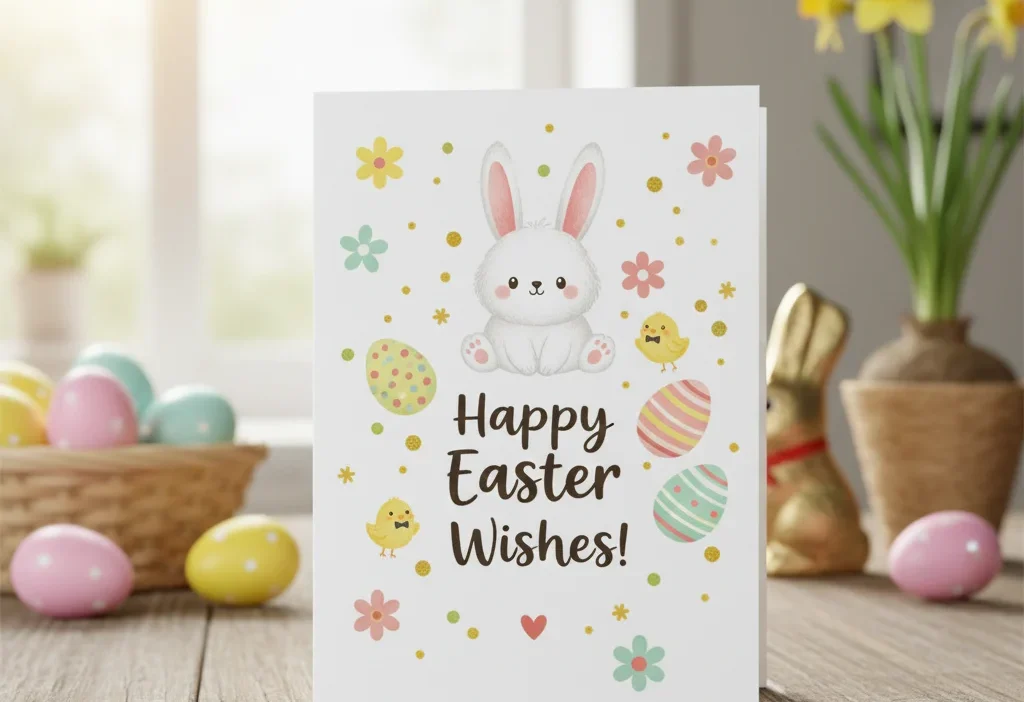 cute happy easter wishes