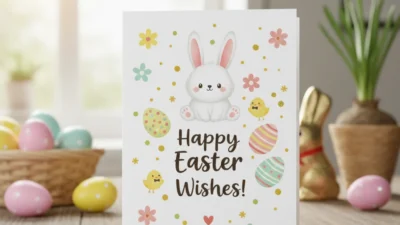 cute happy easter wishes
