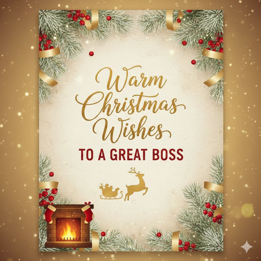 christmas wishes to boss
