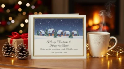 christmas wishes to boss