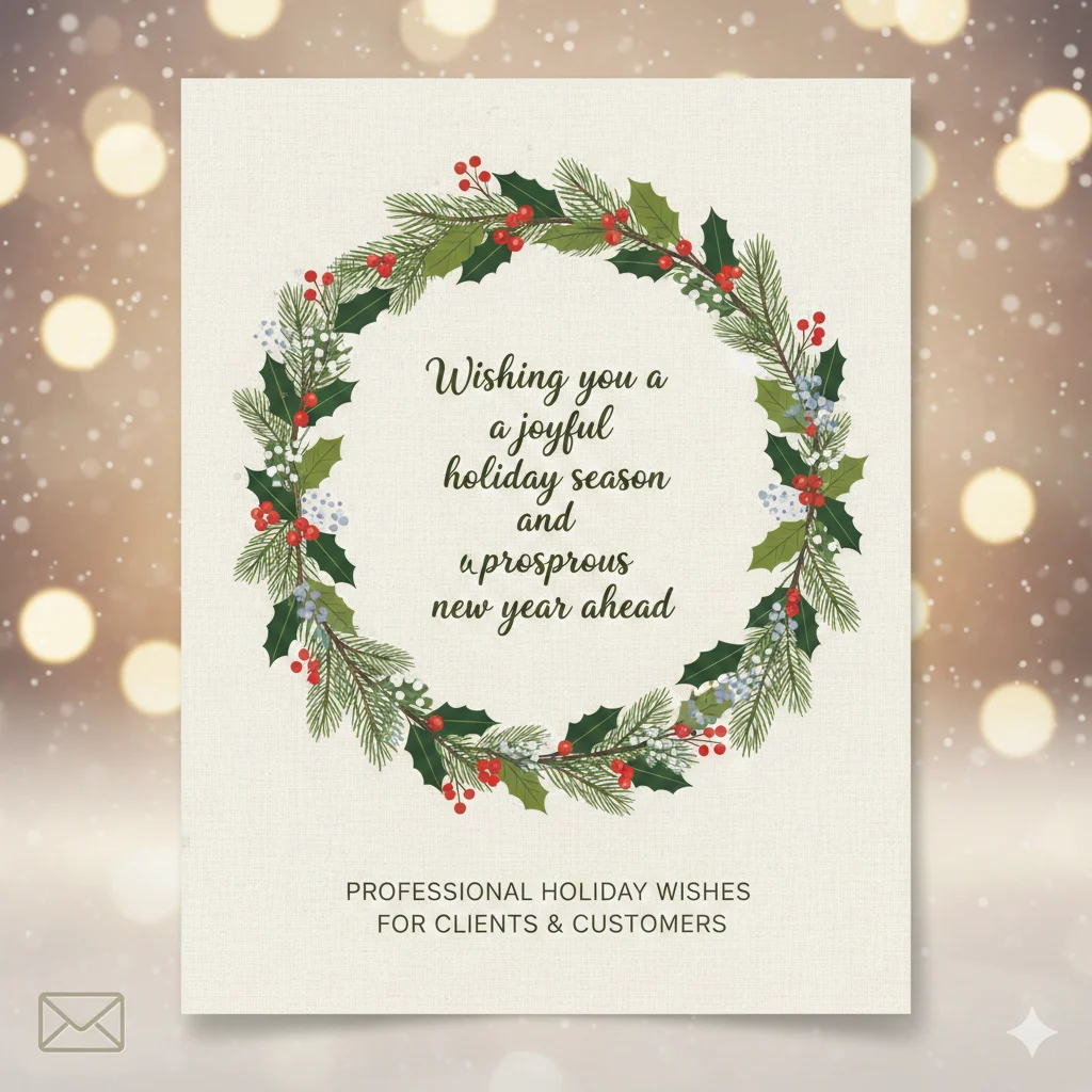 professional holiday wishes