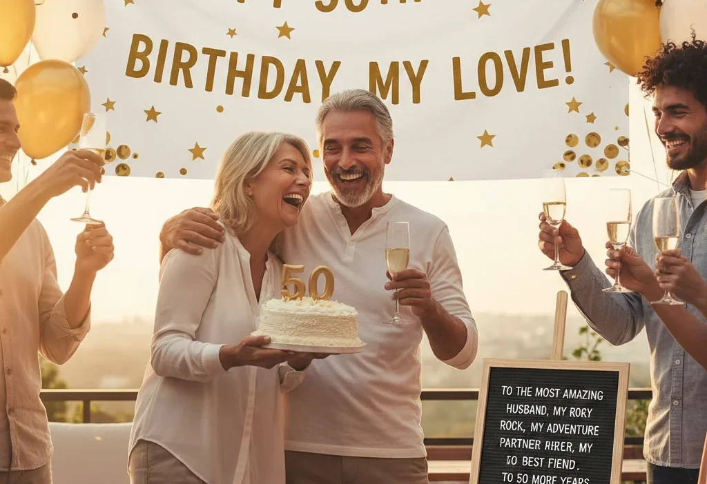 50th birthday wishes for husband